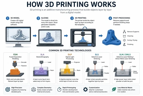 Объяснение технологии 3D-печати: как работает 3D-печать?